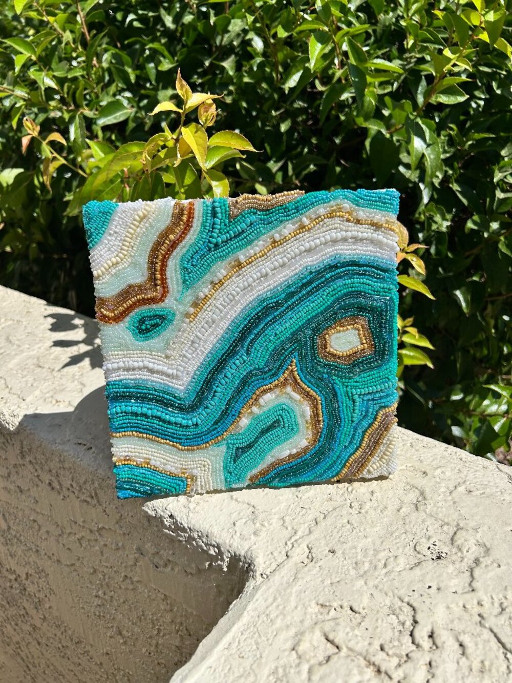 Hand Crafted Goede beaded wall art